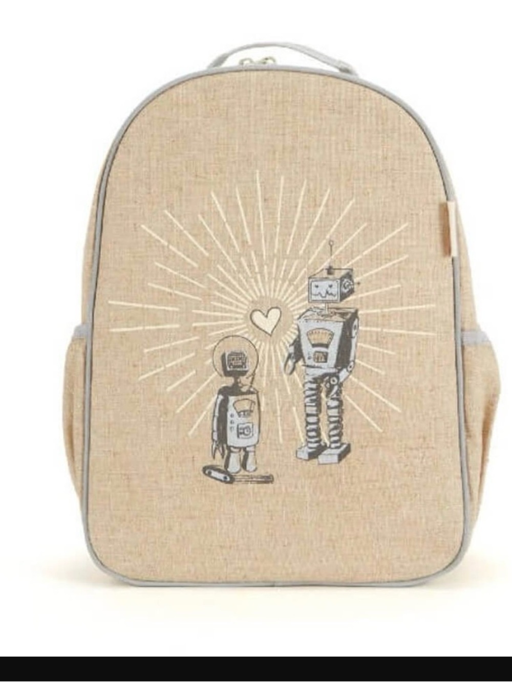 SoYoung Robot Playdate Toddler Backpack, Beige